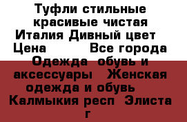 Туфли стильные красивые чистая Италия Дивный цвет › Цена ­ 425 - Все города Одежда, обувь и аксессуары » Женская одежда и обувь   . Калмыкия респ.,Элиста г.